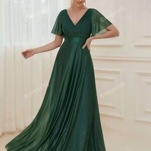 Elegant Green Evening Gown